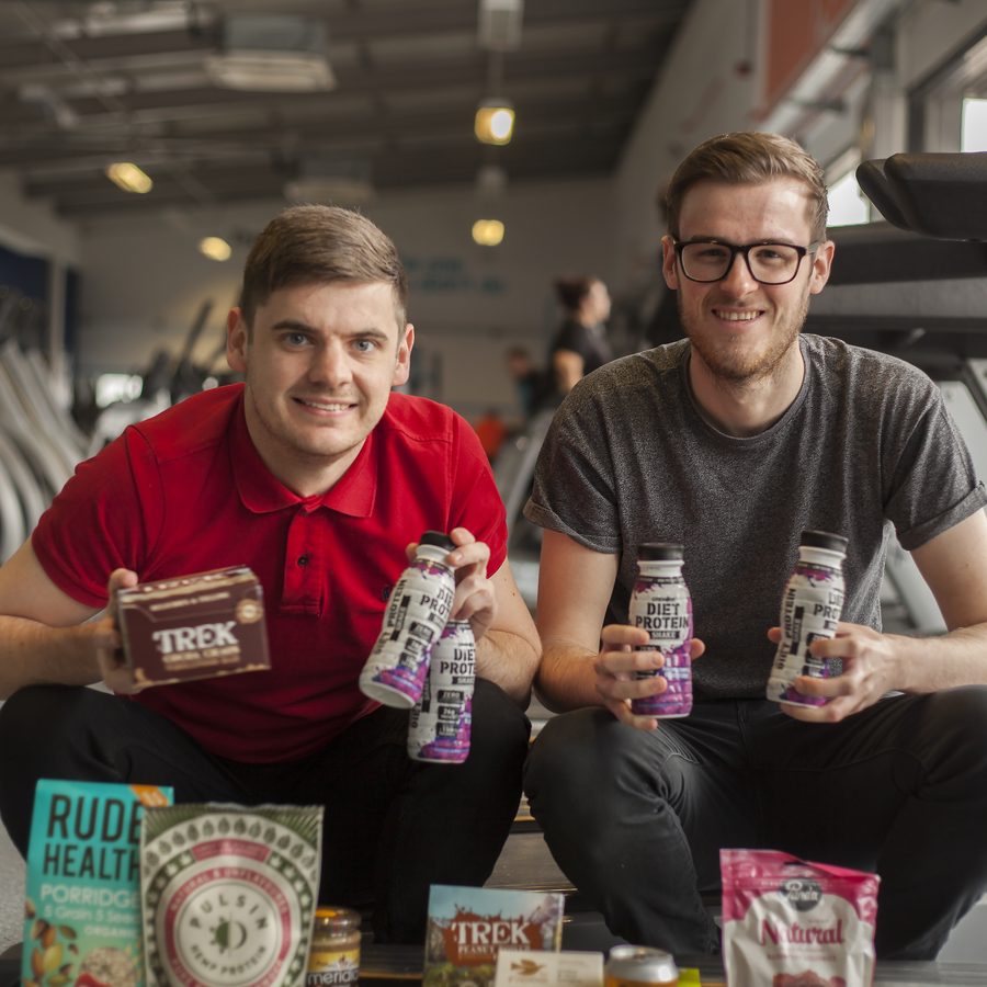 Paul Simpson and James Barthorpe with Food Circle products